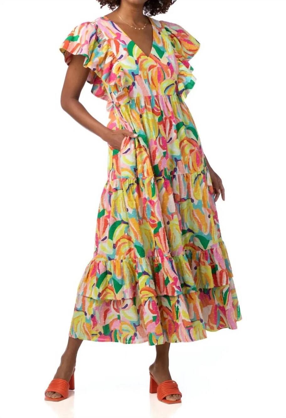 Crosby by Mollie BurchWalker Dress in Go Bananas size XXL